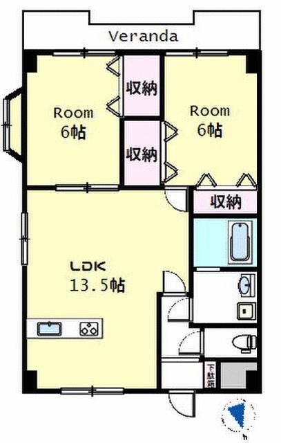 ドエル厚木 301号室 間取り