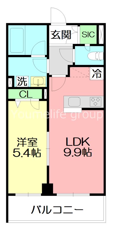 シャーメゾンゆめが丘弐番館 108号室 間取り