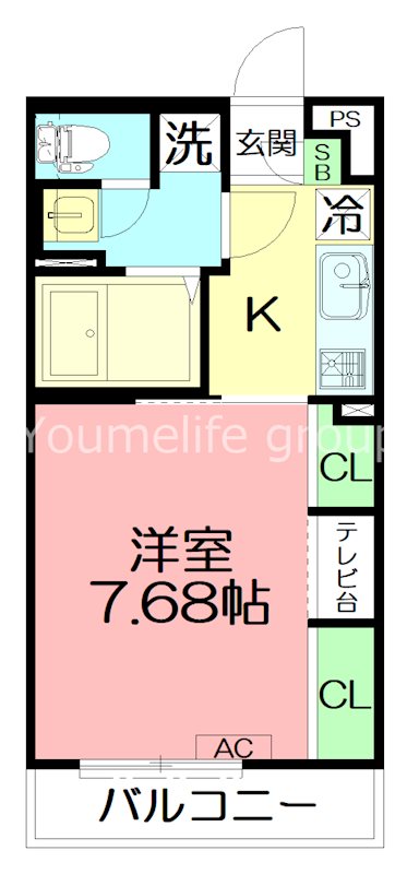 サンライン湘南 201号室 間取り