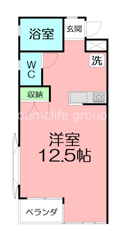CKビル 203号室 間取り
