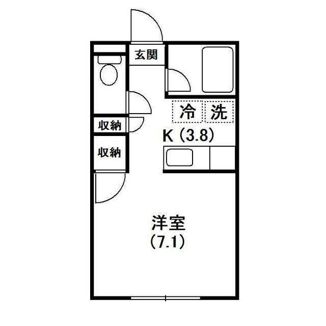 ハイツヘキスイ 103号室 間取り