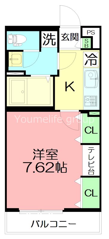グレイス大船Ⅱ 307号室 間取り