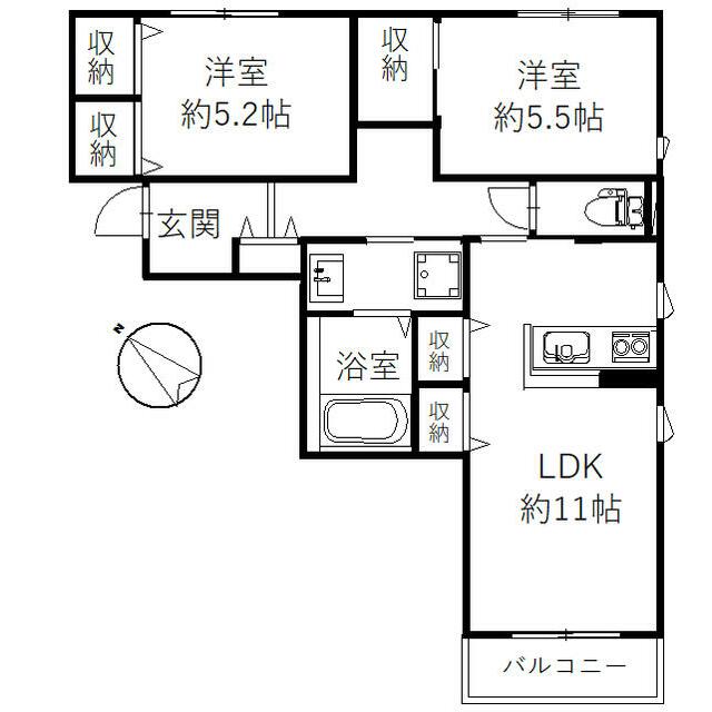 ＡＺＡＬＥＡ湘南 101号室 間取り