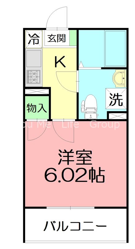 HARVEST亀井野 301号室 間取り