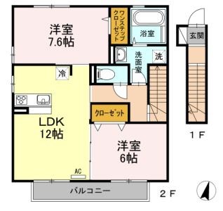 サクラハイツ 203号室 間取り