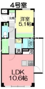 シャルム湘南  204号室 間取り