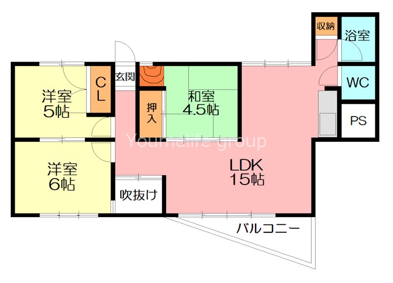 本厚木エグゼクティブマンション 203号室 間取り