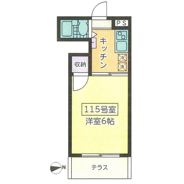 アーク桜ヶ丘 115号室 間取り
