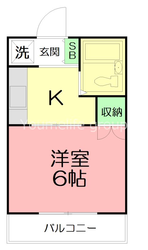 ハイツ守屋B 202号室 間取り