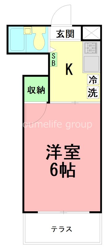 アーク桜ヶ丘 115号室 間取り