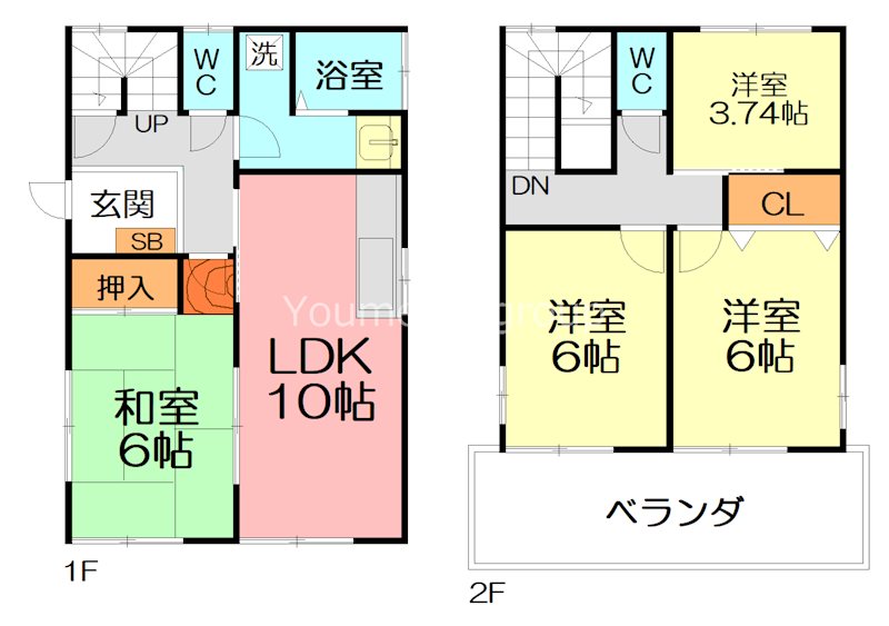 譲原一戸建A号棟 間取り