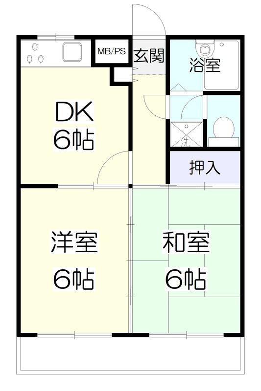 ライオンズマンション平塚第6 302号室 間取り