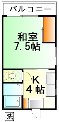 コーポ開成 間取り