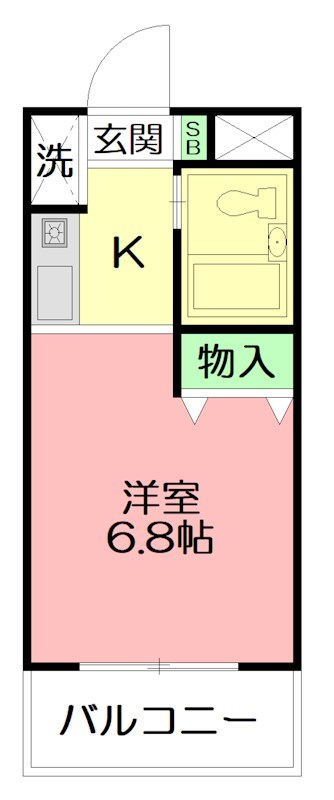 PRIME　PLACE　KOUCHI 106号室 間取り