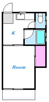 フォレストクラス東海大学前 208号室 間取り