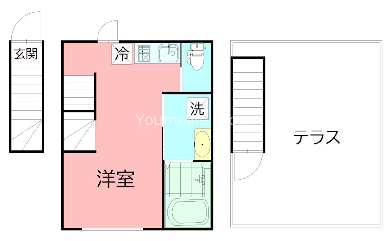 Ｔｈｅ　Ｔｅｒｒａｃｅ湘南辻堂 201号室 間取り