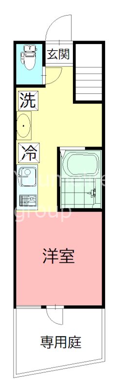 The Terrace湘南辻堂 104号室 間取り