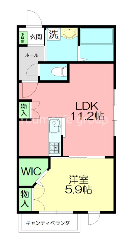 ｓｋｙ　ｍａｉｓｏｎ 205号室 間取り