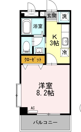 ブランシュ 309号室 間取り