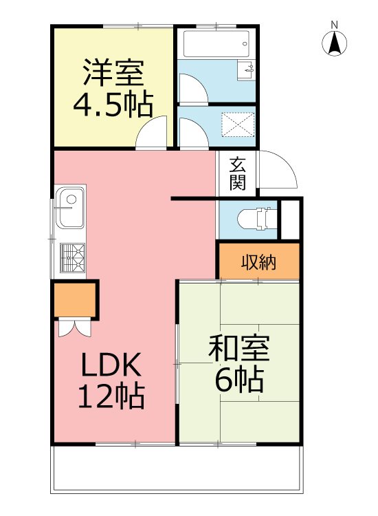 メゾン大井D 201号室 間取り