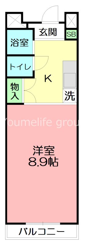 シカシン75ビル 508号室 間取り