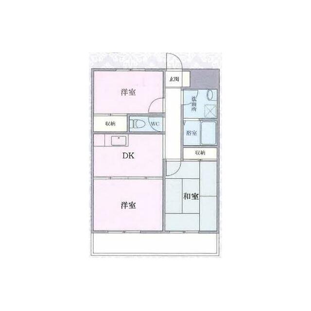 サウスヴァーデス 202号室 間取り