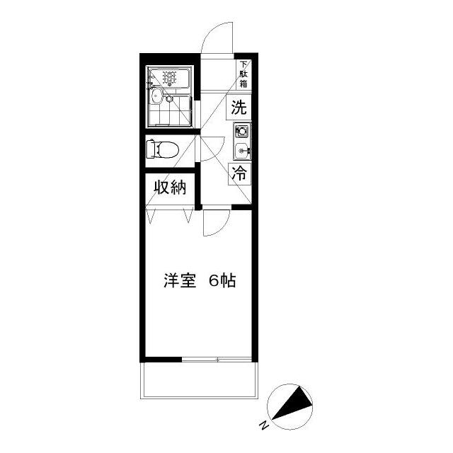 キャンパスコート 208号室 間取り