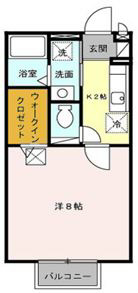 グリーンハウスA 101号室 間取り