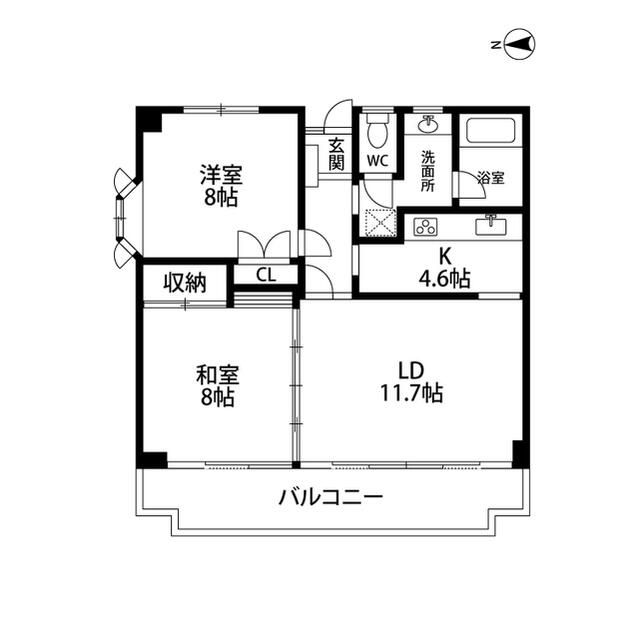 ジュネス小田原 205号室 間取り