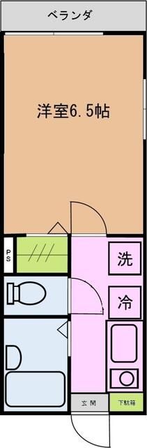 エクレールＫ花水台 101号室 間取り