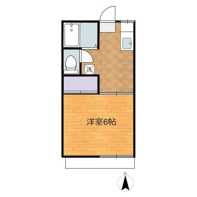 スカイハイツ 2-C号室 間取り