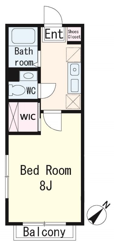 ＳＥＡ　ＦＬＡＴ 201号室 間取り