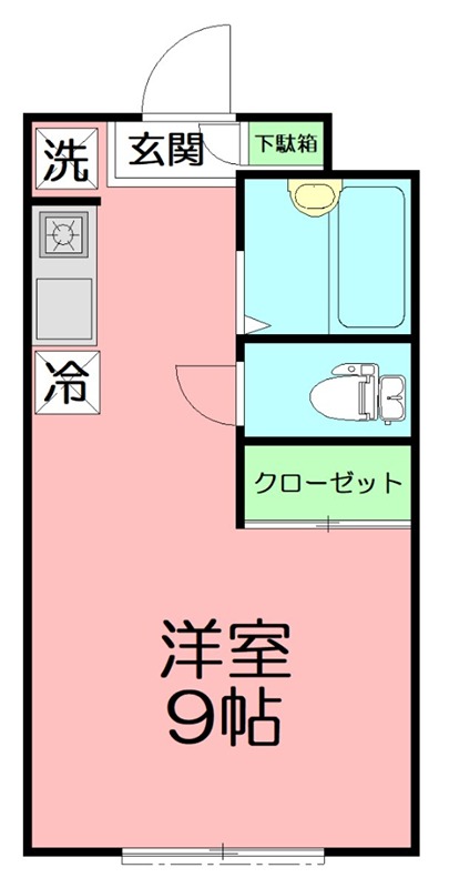 ベイルーム片瀬 202号室 間取り