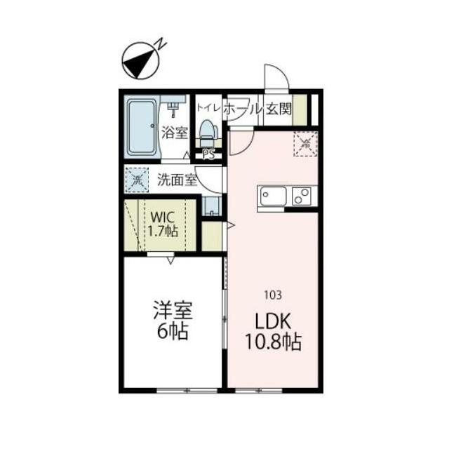 ユアメゾン長沼 103号室 間取り
