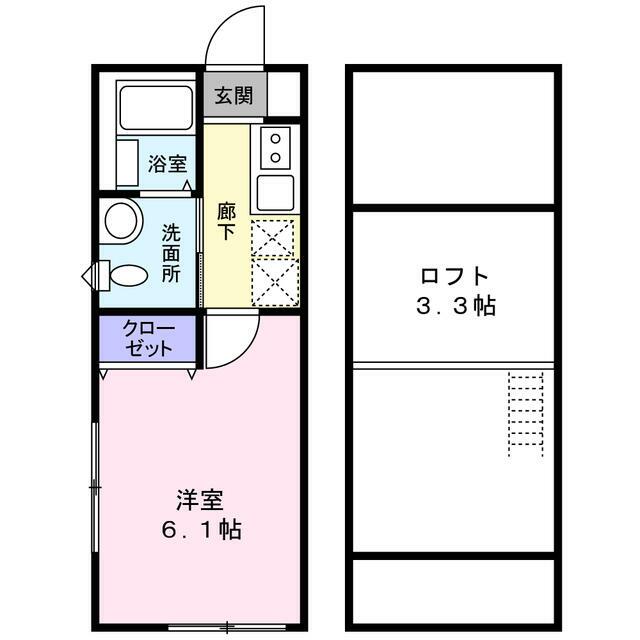 ハウズライフ厚木五番館 202号室 間取り
