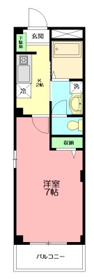 ディアコートⅡ 202号室 間取り