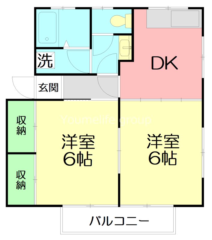 ビラマーサB 101号室 間取り