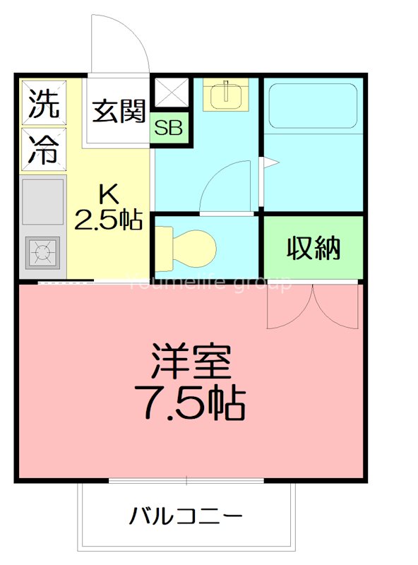 セルディア 101号室 間取り