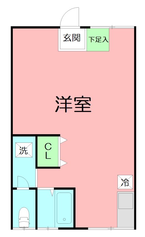 エミナス原宿 102号室 間取り