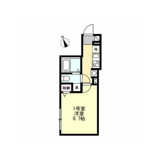 ベイルーム厚木 201号室 間取り