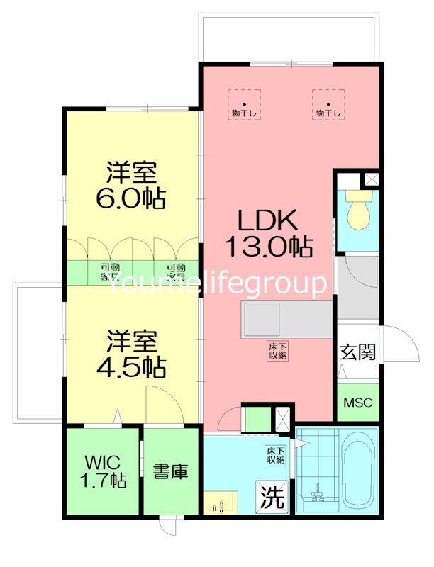 Moana（モアナ） 101号室 間取り