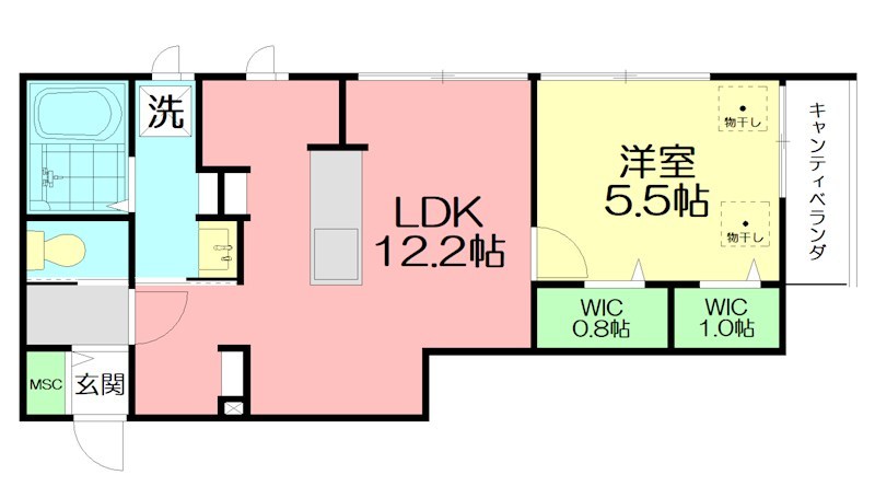 Moana（モアナ） 202号室 間取り