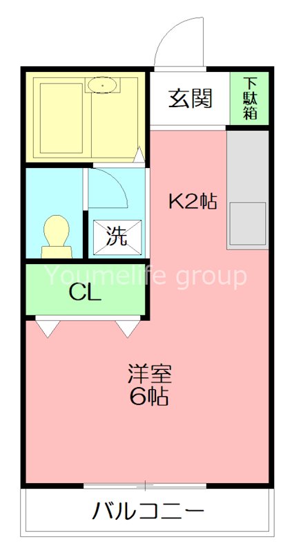 エスポワール 202号室 間取り