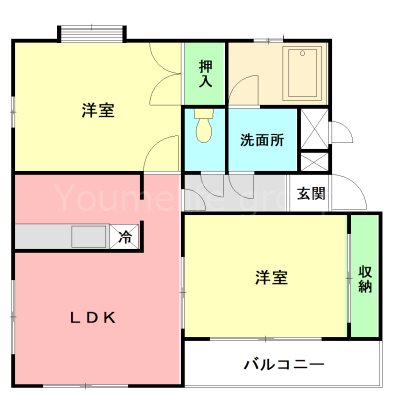 秀英フラッツ 105号室 間取り
