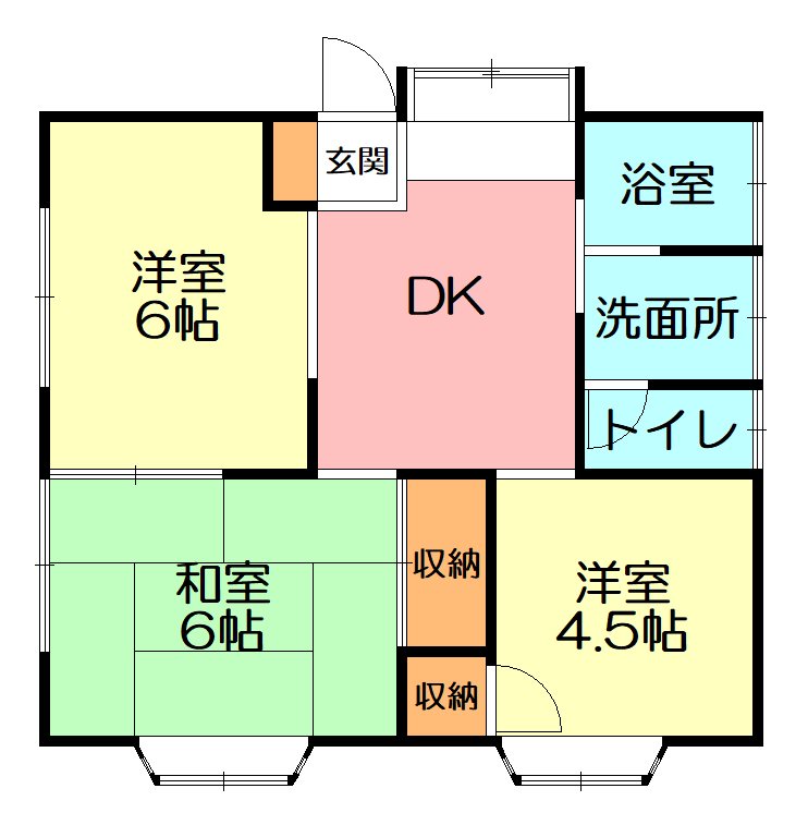 メゾン松葉 202号室 間取り