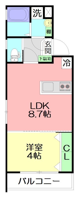 Glandear鎌倉(グランディア鎌倉) 202号室 間取り