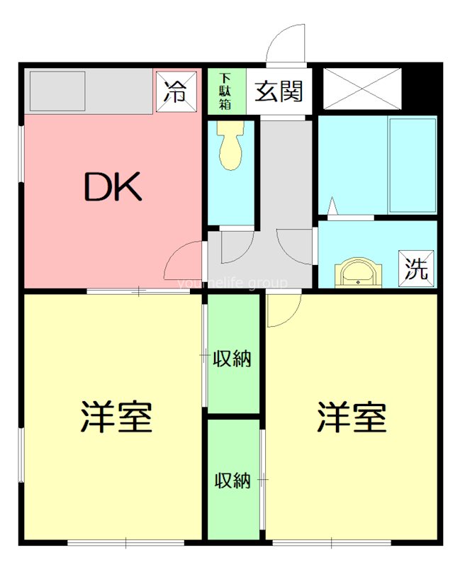 ストークハイツA 101号室 間取り