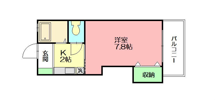 アミティエ 104号室 間取り
