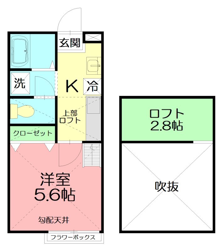 リモーネ湘南 203号室 間取り