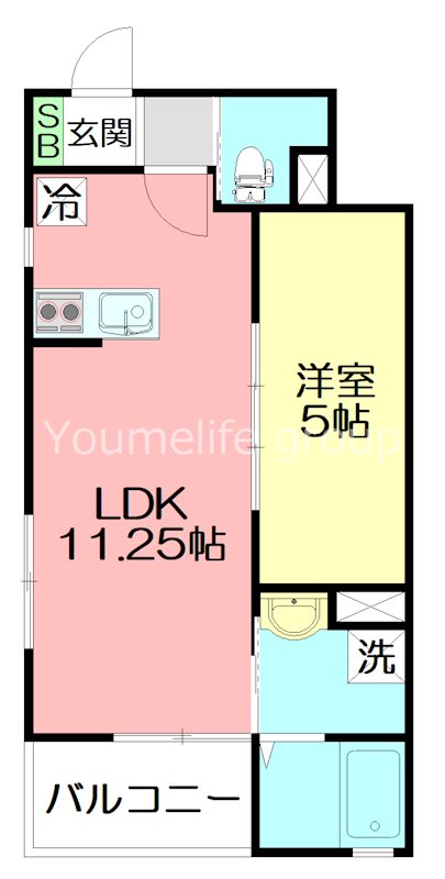 AIR　ODAWARA　KUNO 101号室 間取り